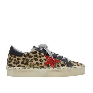 Golden Goose Hi Star Leopard Sneakers